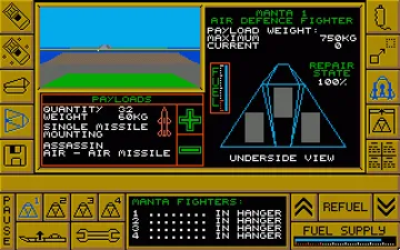 Carrier Command screen shot game playing